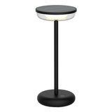 LED-Tischleuchte mit Akku, Solar- und Netzbetrieb, dimmbar, 2700 K (warmweiß), bis zu 48 h Leuchtzeit, IP44, wiederaufladbar, USB-C, In- und Outdoor.