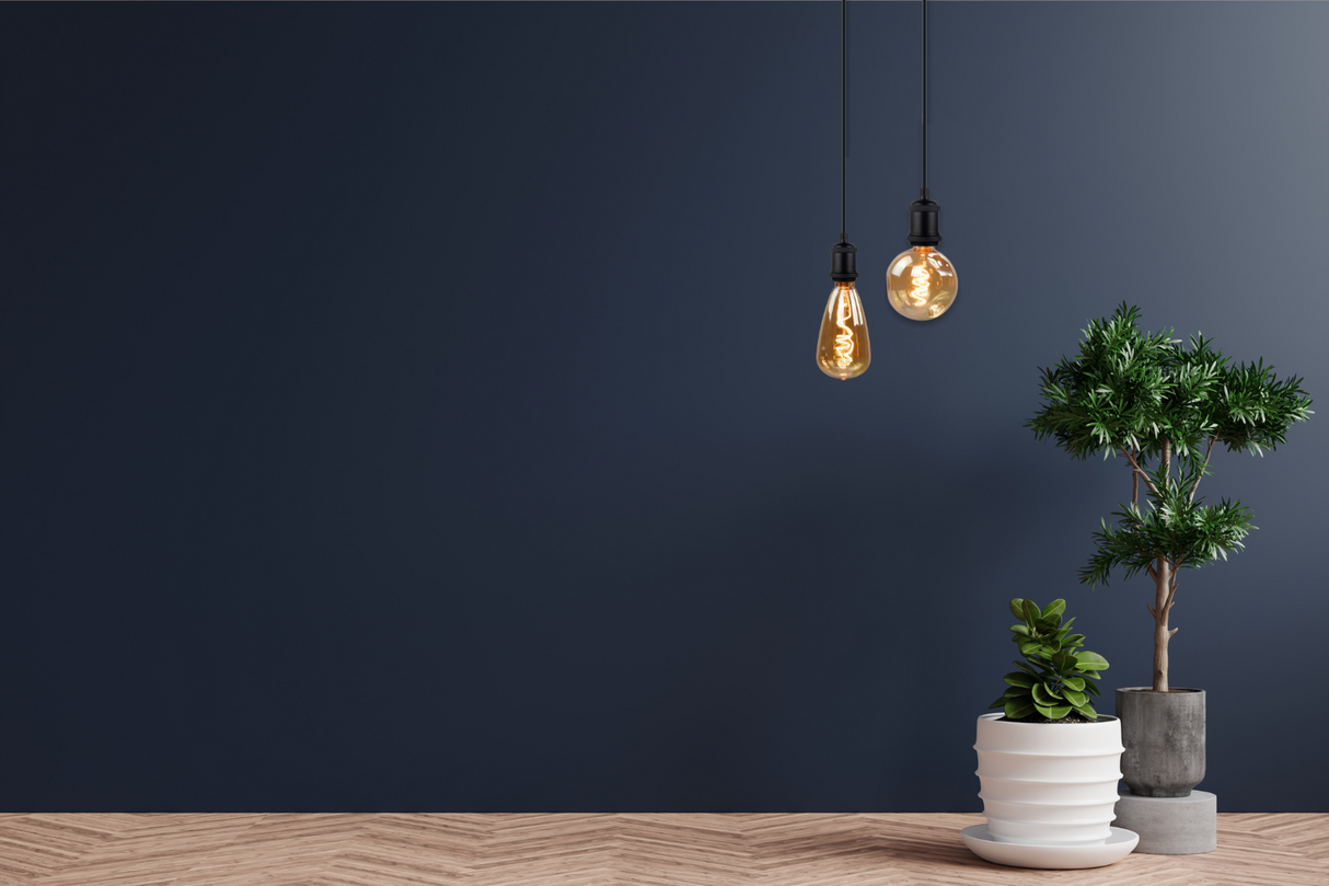 LED Filament Leuchtmittel, CALDERA, Amber, Globe G125, E27, 4W, 265lm, 2200K, dimmbar.