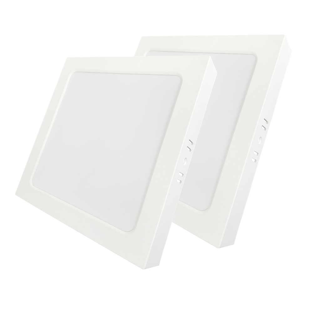 LED Aufbauleuchte in Weiß, 18 W, 230 V, IP44-geschützt, 1800 lm, Lichtfarbe einstellbar, 227x35 mm, Deckenleuchte mit Diffusor, Badezimmerlampe