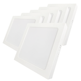LED Aufbauleuchte in Weiß, 6 W, 230 V, IP44-geschützt, 600 lm, Lichtfarbe einstellbar, 112x26 mm, Deckenleuchte mit Diffusor, Badezimmerlampe
