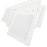 LED Aufbauleuchte in Weiß, 18 W, 230 V, IP44-geschützt, 1800 lm, Lichtfarbe einstellbar, 227x35 mm, Deckenleuchte mit Diffusor, Badezimmerlampe