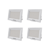 4er Pack LED-Fluter, 300 W, 4000 K (neutralweiß), 30000 lm, weiß, IP65.