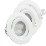 3er Pack LED Downlight 3-step dimming, 5W, 450lm, 38°, IP44, per Wandschalter dimmbar, schwenkbar