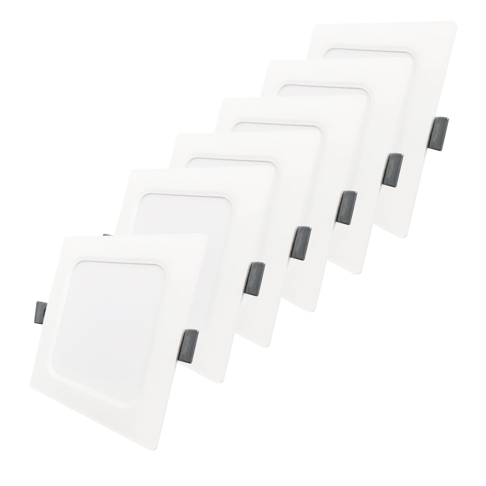 LED Einbauleuchte in Weiß, 24 W, 230 V, IP44-geschützt, 2400 lm, Lichtfarbe einstellbar, 295x29 mm, Einbaustrahler mit Diffusor, Badezimmer Deckenleuchte