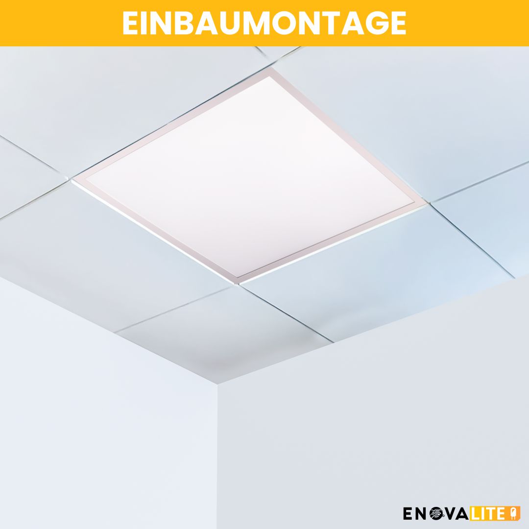 4er Pack LED Panel, 62x62 cm, 36 W, 3600 lm, 3000 K, UGR<19, Philips Driver.