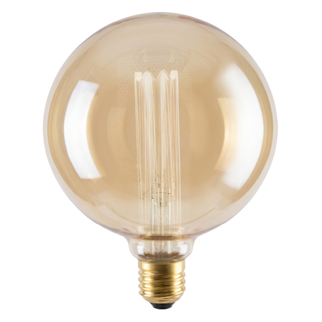 LED Filament Leuchtmittel, RUND, AMBER, G125, E27, 3.5 W, 120lm, 1800K, dimmbar