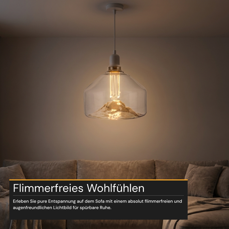 LED Filament Leuchtmittel, E27, 4 W, 120 lm, warmweiß, dimmbar