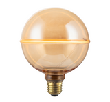 LED Filament Leuchtmittel JUPITER Globe, inkl schwarzer E27-Fassung mit Textilkabel, 4W, 200lm, 1800K, dimmbar.