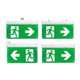 10er Pack LED-Fluchtwegleuchte 4in1 mit Notstromakku 3h, TEST-Funktion, Dauer- & Notbetrieb