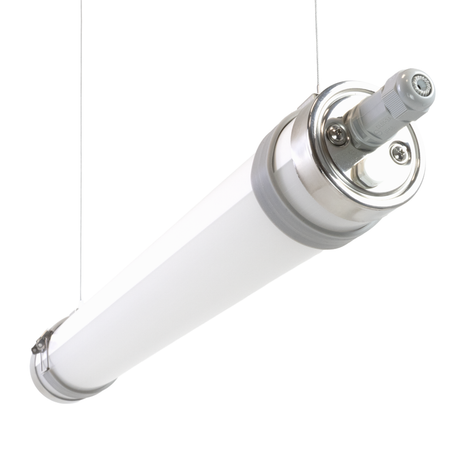 LED-Feuchtraumleuchte, 60 cm, 18 W, 2520 lm, 4000 K, IP69K, ammoniakbeständig, Brandschutz, durchschleifbar, Rohrleuchte.