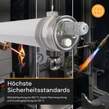 LED-Feuchtraumleuchte, 60 cm, 18 W, 2520 lm, 4000 K, IP69K, ammoniakbeständig, Brandschutz, durchschleifbar, Rohrleuchte.