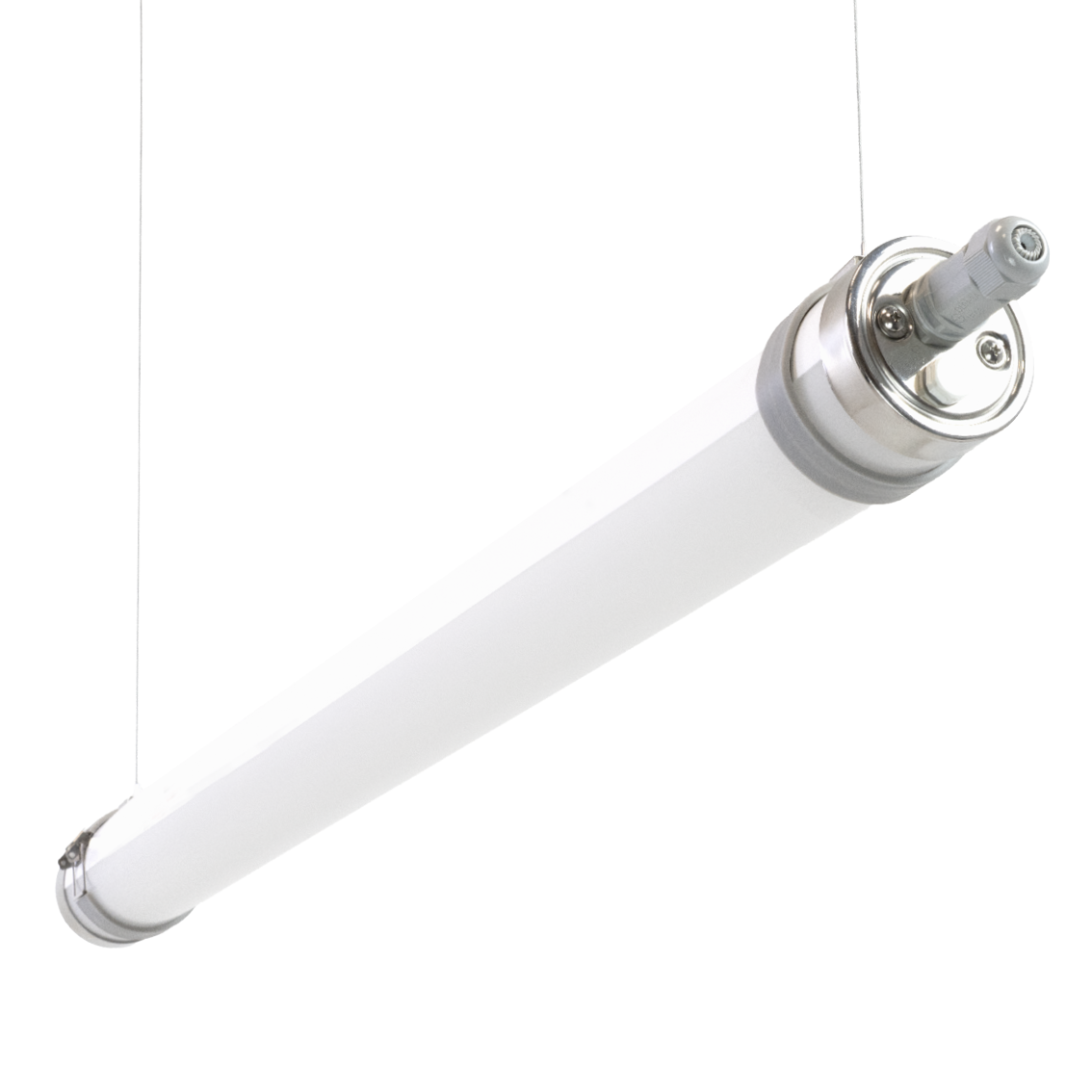 LED-Feuchtraumleuchte, 120 cm, 34 W, 5100 lm, 4000 K, IP69K, ammoniakbeständig, Brandschutz, durchschleifbar, Rohrleuchte.