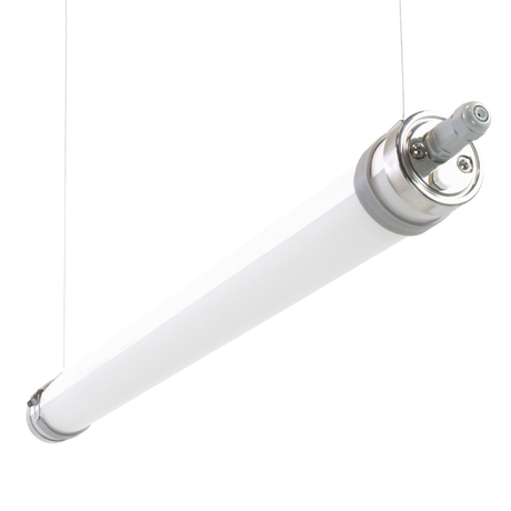 LED-Feuchtraumleuchte, 120 cm, 34 W, 5100 lm, 4000 K, IP69K, ammoniakbeständig, Brandschutz, durchschleifbar, Rohrleuchte.