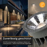 LED Einbauleuchte CCT Downlight, 18 W, 2700–6500 K, IP65, CRI90