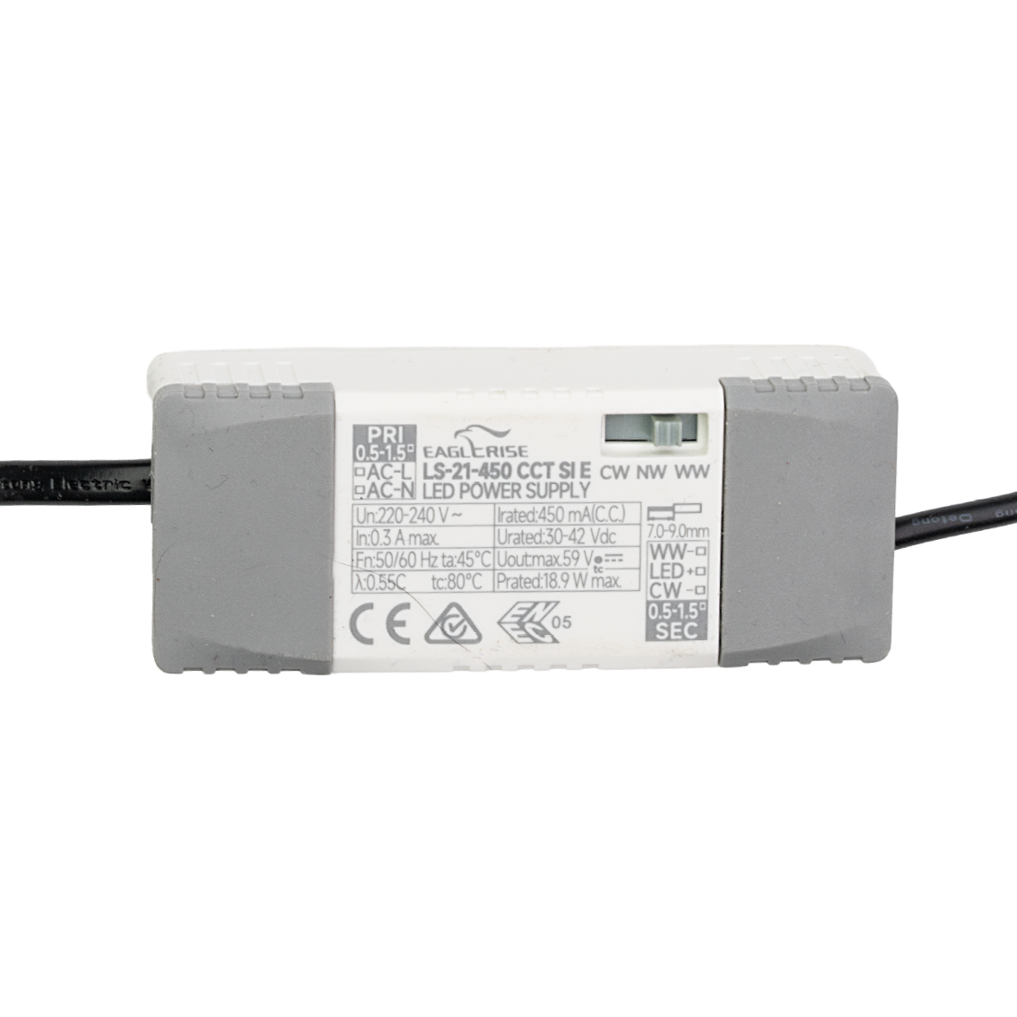 LED Einbauleuchte CCT Downlight, 18 W, 2700–6500 K, IP65, CRI90