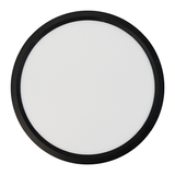LED Panel, Ø30 cm, schwarz, rund, 22 W, 2200 lm, Lichtfarbe einstellbar 3000 – 6500 K, Slim Design