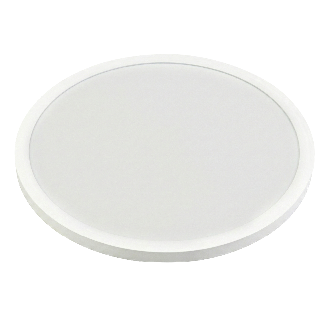 LED Panel mit Fernbedienung, Ø50 cm, weiß, rund, 42 W, 4200 lm, dimmbar, Lichtfarbe einstellbar 3000-6500 K, Slim Design, Nachtlichtmodus.