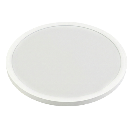 LED Panel mit Fernbedienung, Ø50 cm, weiß, rund, 42 W, 4200 lm, dimmbar, Lichtfarbe einstellbar 3000-6500 K, Slim Design, Nachtlichtmodus.