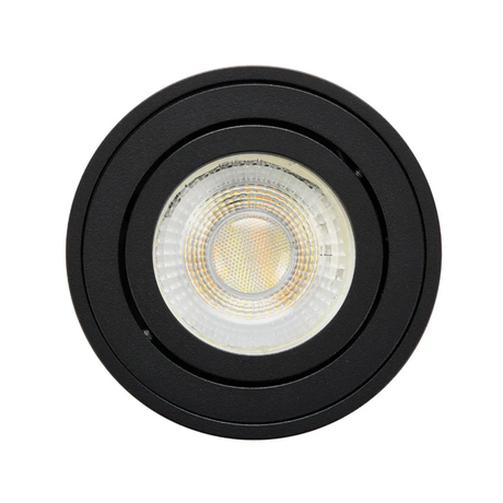 LED Aufbauspot, 7 W, 670 lm, 3CCT, dimmbar, schwenkbar, Aluminium, schwarz
