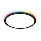 Smartes RGB Panel Up&Down, 36W, 3760lm, ø400x25mm, Wifi, Tuya App, CCT, dimmbar, schwarz.