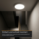 LED Aufbauleuchte mit Sensor, 18 W, 1880 lm, 4000 K, IP65