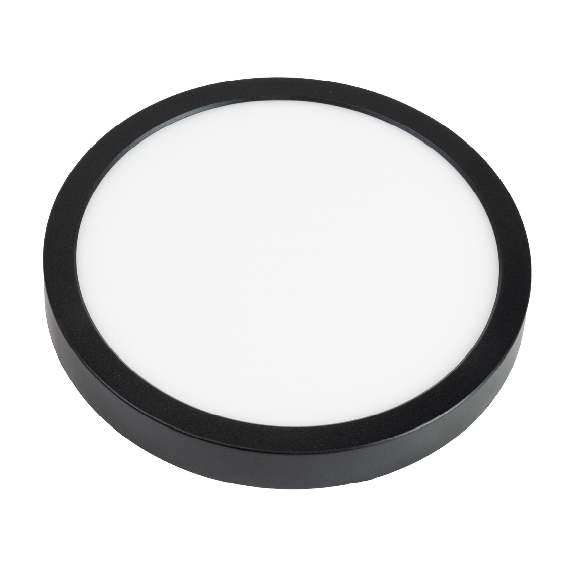LED CCT Panel, Ein-/Aufbau, Schwarz, 12 W, 1200 lm, Ø165 mm, 5CCT (2700 K– 5700 K), Lochdurchm. variabel, Anschlussbox.