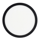LED CCT Panel, Ein-/Aufbau, Schwarz, 12 W, 1200 lm, Ø165 mm, 5CCT (2700 K– 5700 K), Lochdurchm. variabel, Anschlussbox.