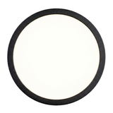 LED CCT Panel, Ein-/Aufbau, Schwarz, 18 W, 1800 lm, Ø215 mm, 5CCT (2700 K– 5700 K), Lochdurchm. variabel, Anschlussbox.