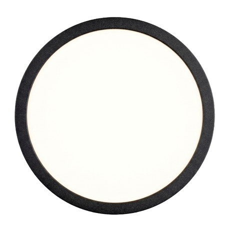 LED CCT Panel, Ein-/Aufbau, Schwarz, 18 W, 1800 lm, Ø215 mm, 5CCT (2700 K– 5700 K), Lochdurchm. variabel, Anschlussbox.