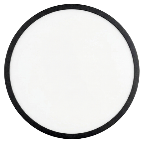 LED CCT Panel, Ein-/Aufbau, Schwarz, 24 W, 2400 lm, Ø290 mm, 5CCT (2700 K– 5700 K), Lochdurchm. variabel, Anschlussbox.
