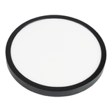 LED CCT Panel, Ein-/Aufbau, Schwarz, dimmbar, 18 W, 1800 lm, Ø215 mm, 5CCT (2700 K– 5700 K), Lochdurchm. variabel, Anschlussbox.