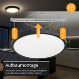 LED Einbauleuchte, stufenlos dimmbar, 24 W, 2400 lm, 5CCT 2700–5700 K