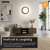 LED CCT Panel, Ein-/Aufbau, Bewegungssensor, Schwarz, 12 W, 1200 lm, Ø165 mm, 5CCT (2700 K– 5700 K), Lochdurchm. variabel, Anschlussbox
