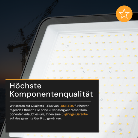 LED Fluter, 100 W, 13000 lm, 4000 K – professioneller Außenstrahler mit Lumileds-Technologie