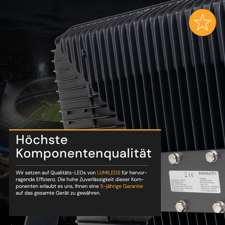 LED Stadion Fluter, 500 W, 60000 lm, 5000 K, IP65