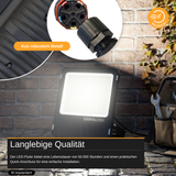 LED Fluter PRO mit einstellbarer Leistung (100 W / 80 W / 60 W), 4000 K, bis zu 15.000 lm, IP66, IK08, 0–10 V dimmbar, inkl. Quick-Anschluss