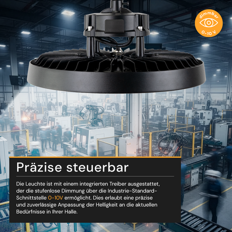 LED HighBay UFO, 200 W, 34000 lm, 5000 K (neutralweiß)