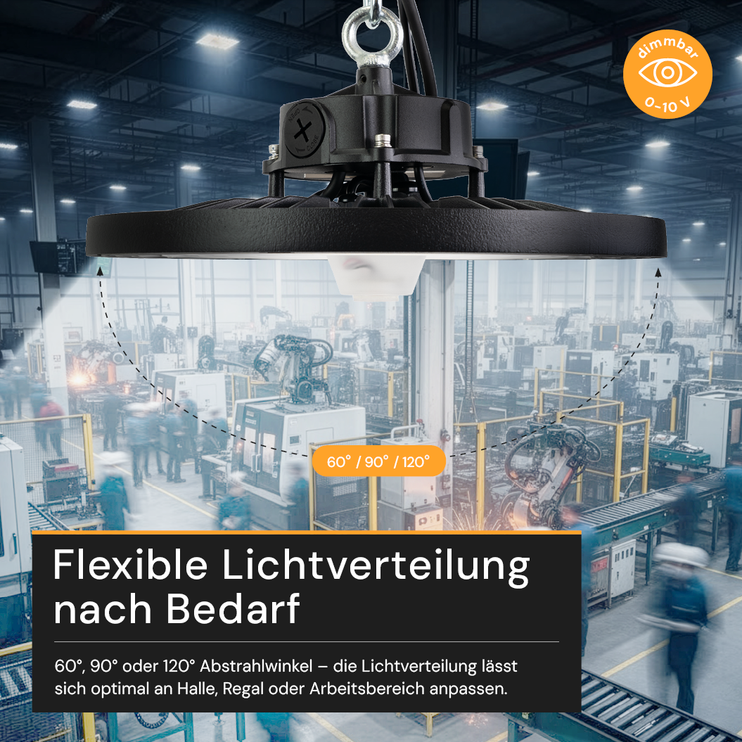 LED HighBay UFO, 200 W, 32000 lm, 4000 K (neutralweiß)