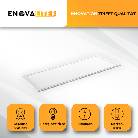 LED Panel, 120x30 cm, 36 W, 3600 lm, 6000 K, Philips Driver.