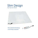 4er Pack LED-Panels, 36 W, 62x62 cm, 4000K, 25000 h.