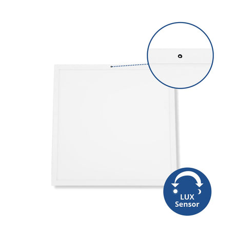 4er-Pack LED Panel mit Dämmerungs-Sensor, 62x62, 30 W, 3.600 lm, 4000 K (neutralweiß)