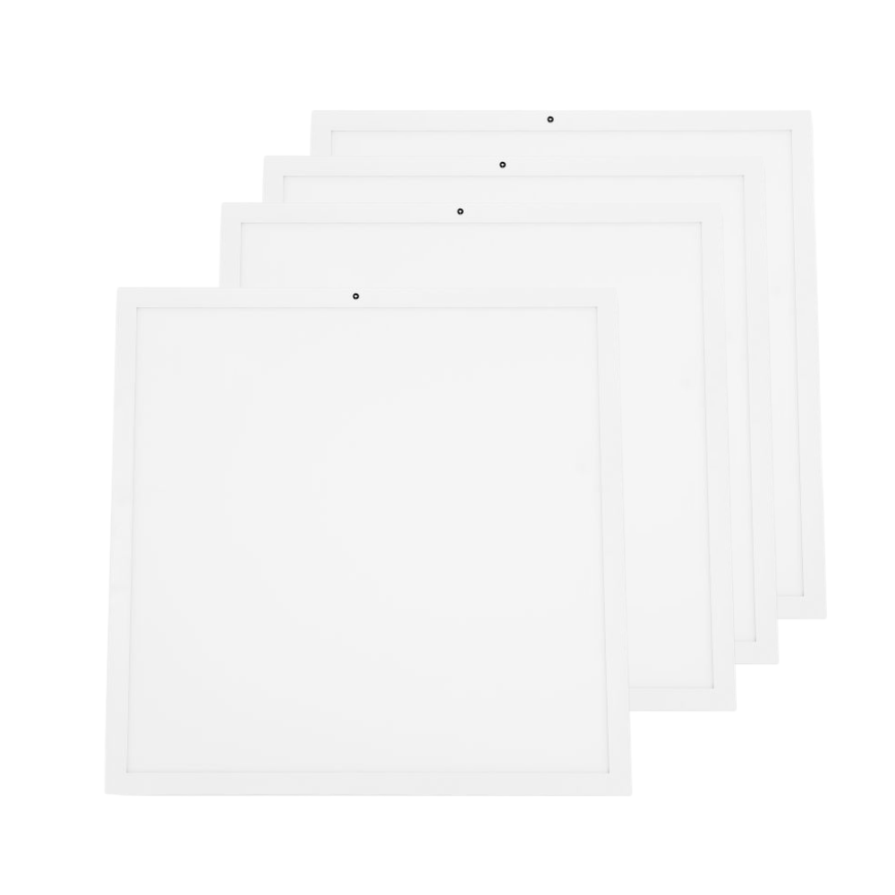4er-Pack LED Panel mit Dämmerungs-Sensor, 62x62, 30 W, 3.600 lm, 4000 K (neutralweiß)