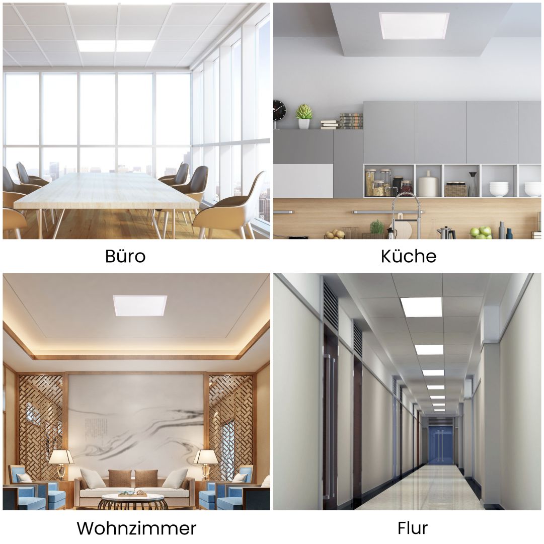 LED Panel, 62x62 cm, 36 W, 4320 lm, 4000 K, UGR<19, OSRAM-Driver,.