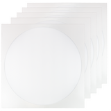 5er Pack LED-Panel mit runder Leuchtfläche, 62x62 cm, 30 W, 3600 lm, 4000 K (neutralweiß), Lifud Netzteil.