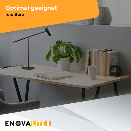 LED-Tischleuchte, schwarz, aus Aluminium, 1-flammig, GU10-Fassung, IP20.
