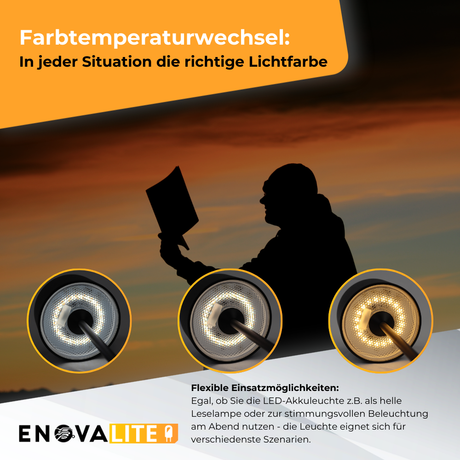 3er Set LED-Tischleuchte mit Akku, inkl Ladestation, Up- & Downlight, Dimm- & CCT-Funktion, grau, wiederaufladbar, Innen und Außenbereich, IP44, USB-C.