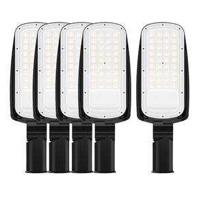 5er Pack LED-Straßenleuchte, 30 W, 4200 lm, 5000 K (neutralweiß), IP65.