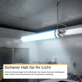 Aufhängeset für Feuchtraumleuchten, Deckenmontage