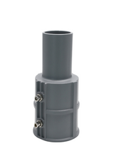 Straßenleuchten Adapter, 80 zu 60 mm, in grau, fix.