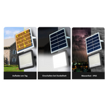 Solarstrahler PRO, LED-Fluter, Solar mit Akku, 10 W PV, 1400 lm, 6500K, IP65, Aludruckguss.